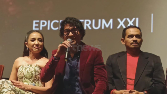Aktor Agus Kuncoro turut ambil bagian dalam film Jembatan Shiratal Mustaqim. [FTNews.co.id/Selvianus Kopong Basar]